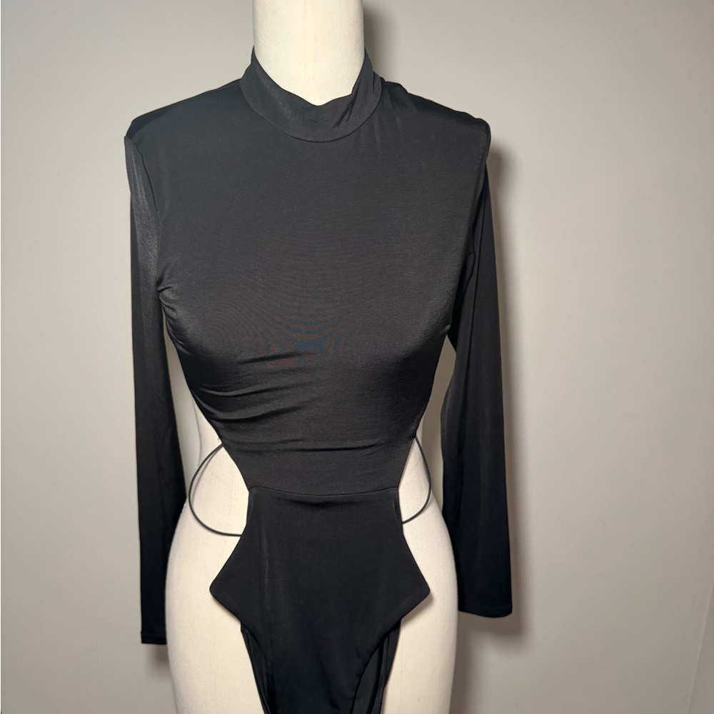 Elegant Black Long Sleeve Women's Body suit
